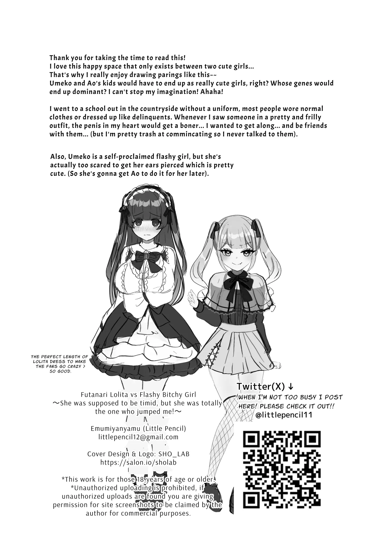 Futanari Lolita vs Jiraikei Mesugaki 〜Kiyowa na Futanari Joshi wo Odoshita hazu ga Gyaku ni Okasare chatta! Chapter 1 - page 63