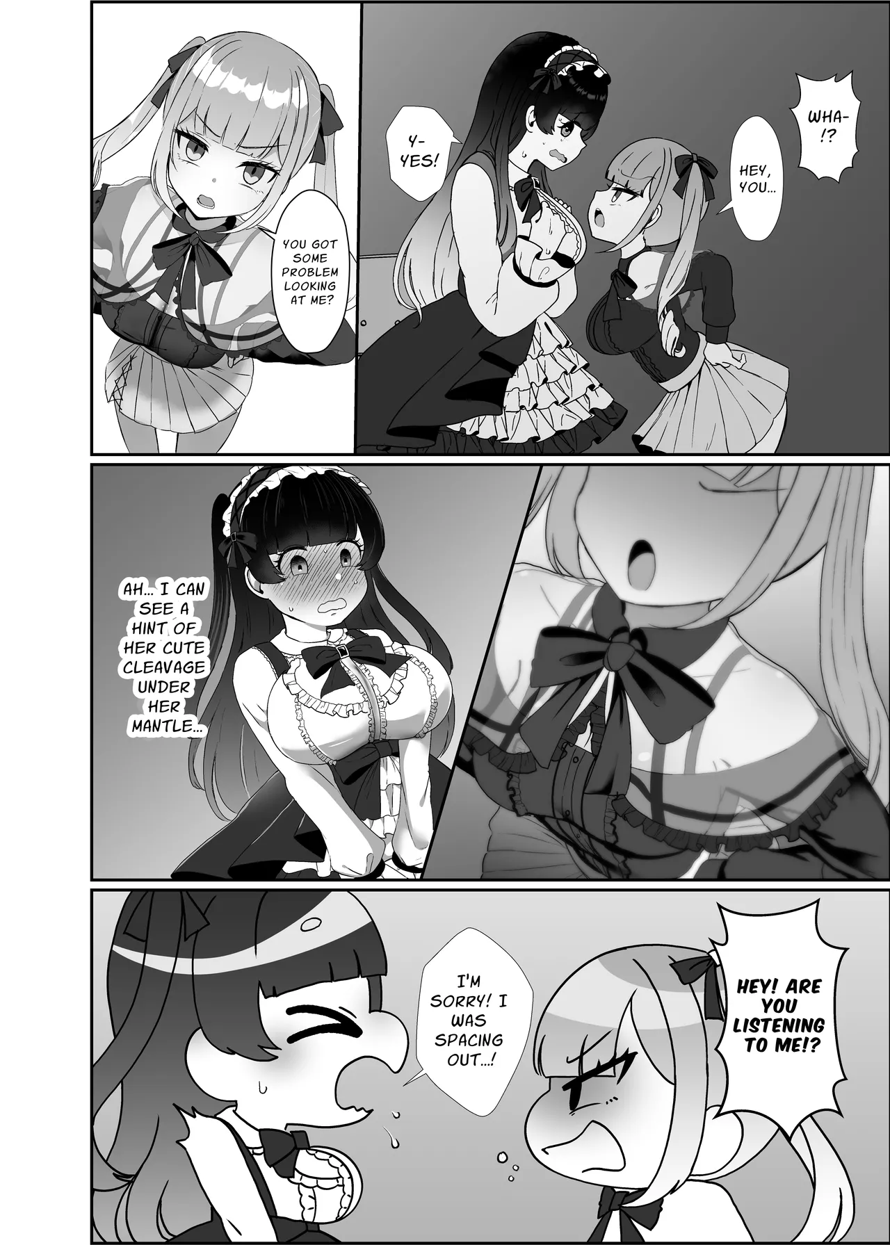 Futanari Lolita vs Jiraikei Mesugaki 〜Kiyowa na Futanari Joshi wo Odoshita hazu ga Gyaku ni Okasare chatta! Chapter 1 - page 7