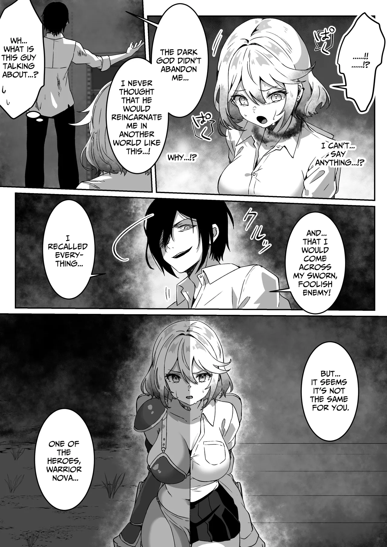 Isekai kara Tensei shita Ore wa Yami no Chikara de Yuusha Party ni Fukushuu suru -Onna Senshi Hen Chapter 1 - page 15