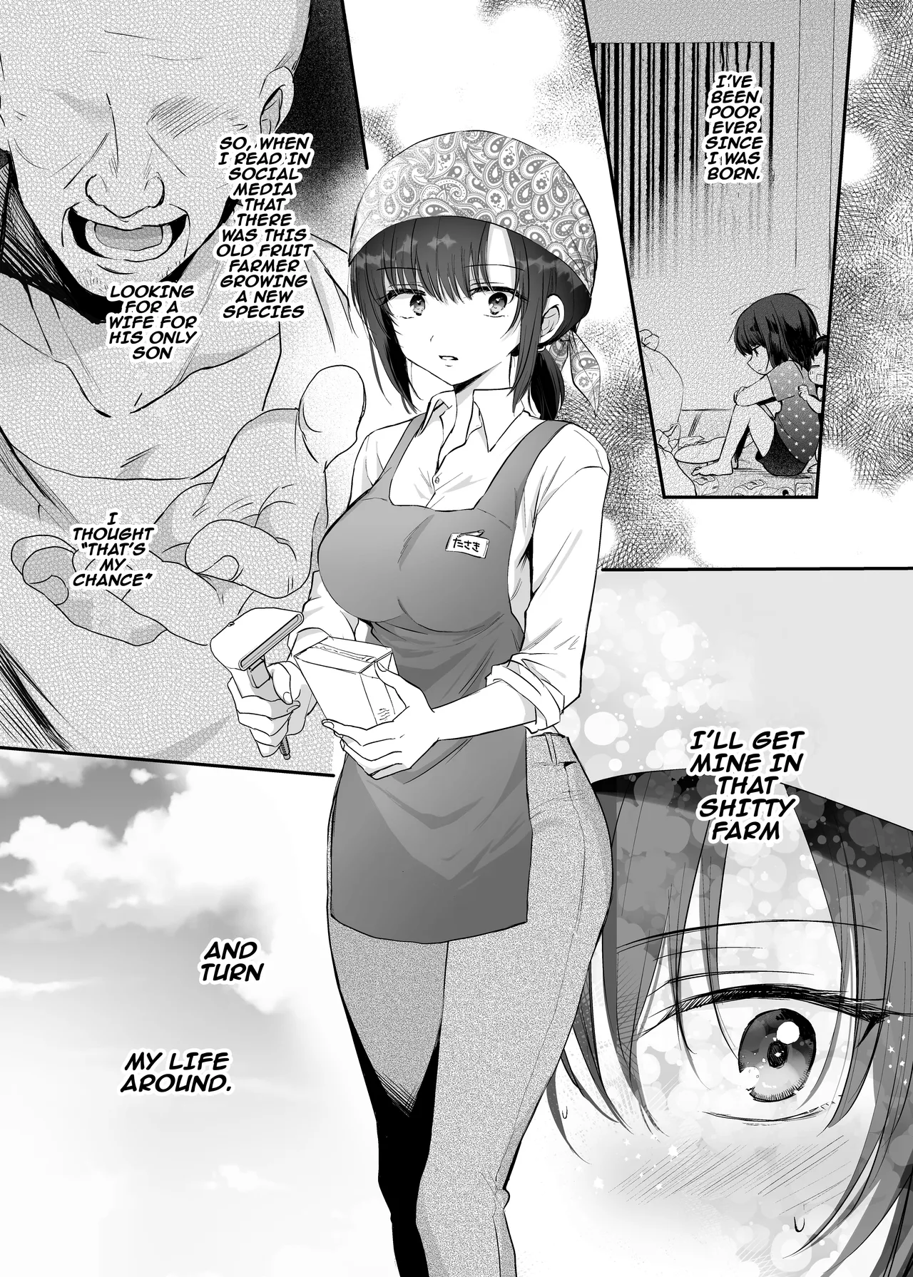 Kyonyuu de Nariagare! ~Binbounin Tsuma vs Hentai Gifu no Netorare Nouson Seikatsu Chapter 1 - page 3