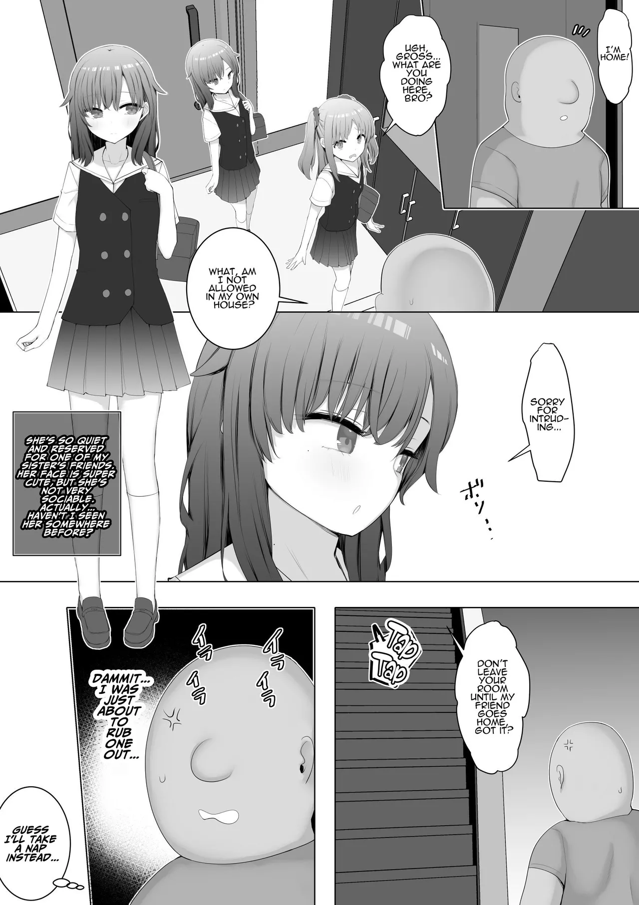 I Fuck My Sister's Friend Like A Faphole Right Next To My Sleeping Sister Chapter 1 - page 5