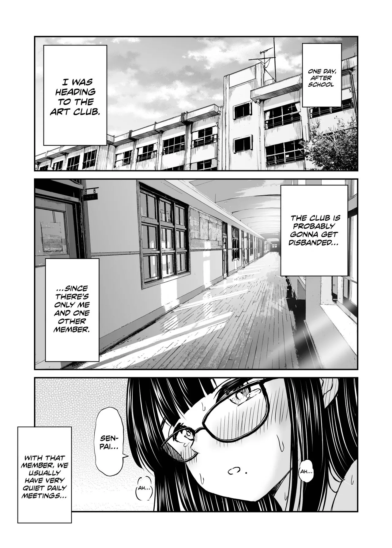 Bijutsubu no Kyonyuu Kouhai ga Nude Model ni Natta Kekka Amari ni Ero Sugite Ore no Geijutsu ga Bakuhatsushita Hanashi Chapter 1 - page 2