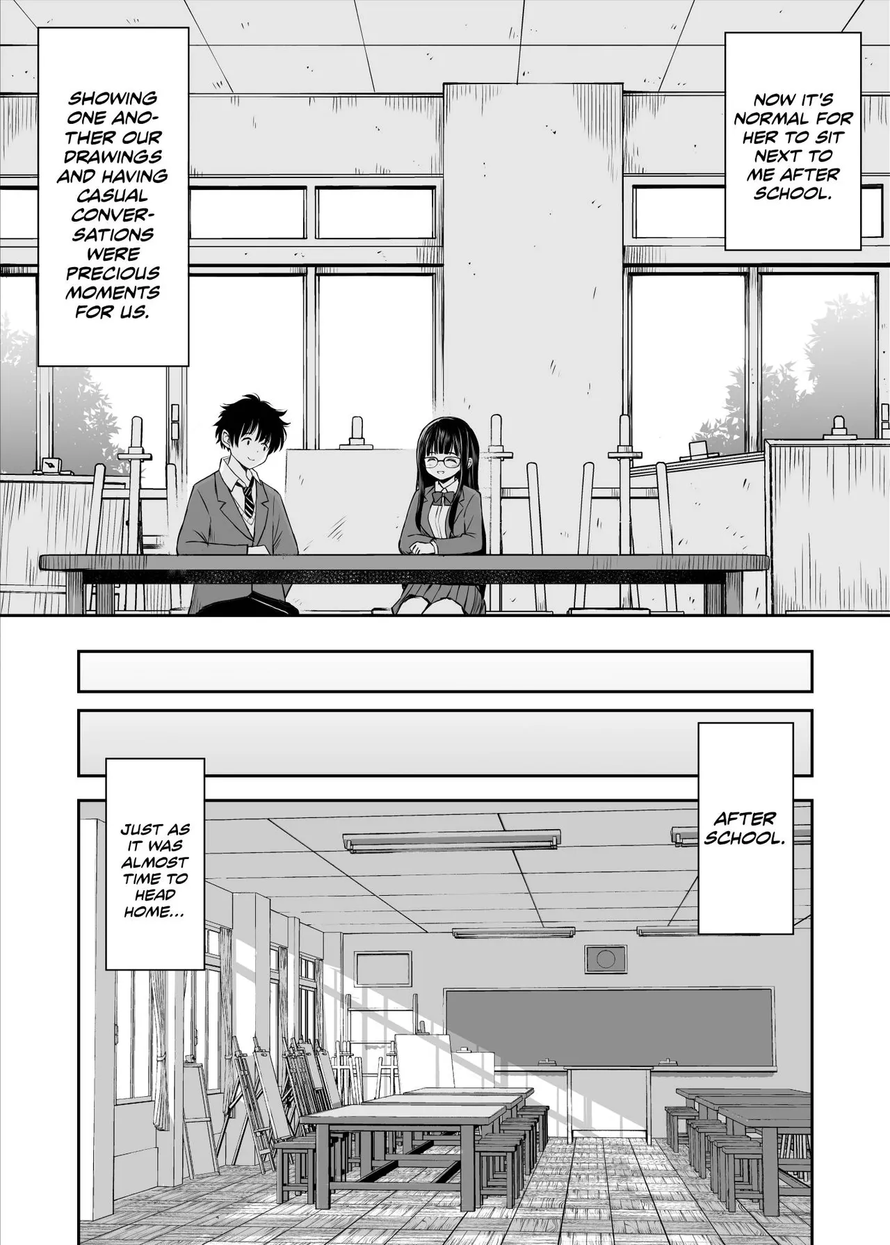 Bijutsubu no Kyonyuu Kouhai ga Nude Model ni Natta Kekka Amari ni Ero Sugite Ore no Geijutsu ga Bakuhatsushita Hanashi Chapter 1 - page 8