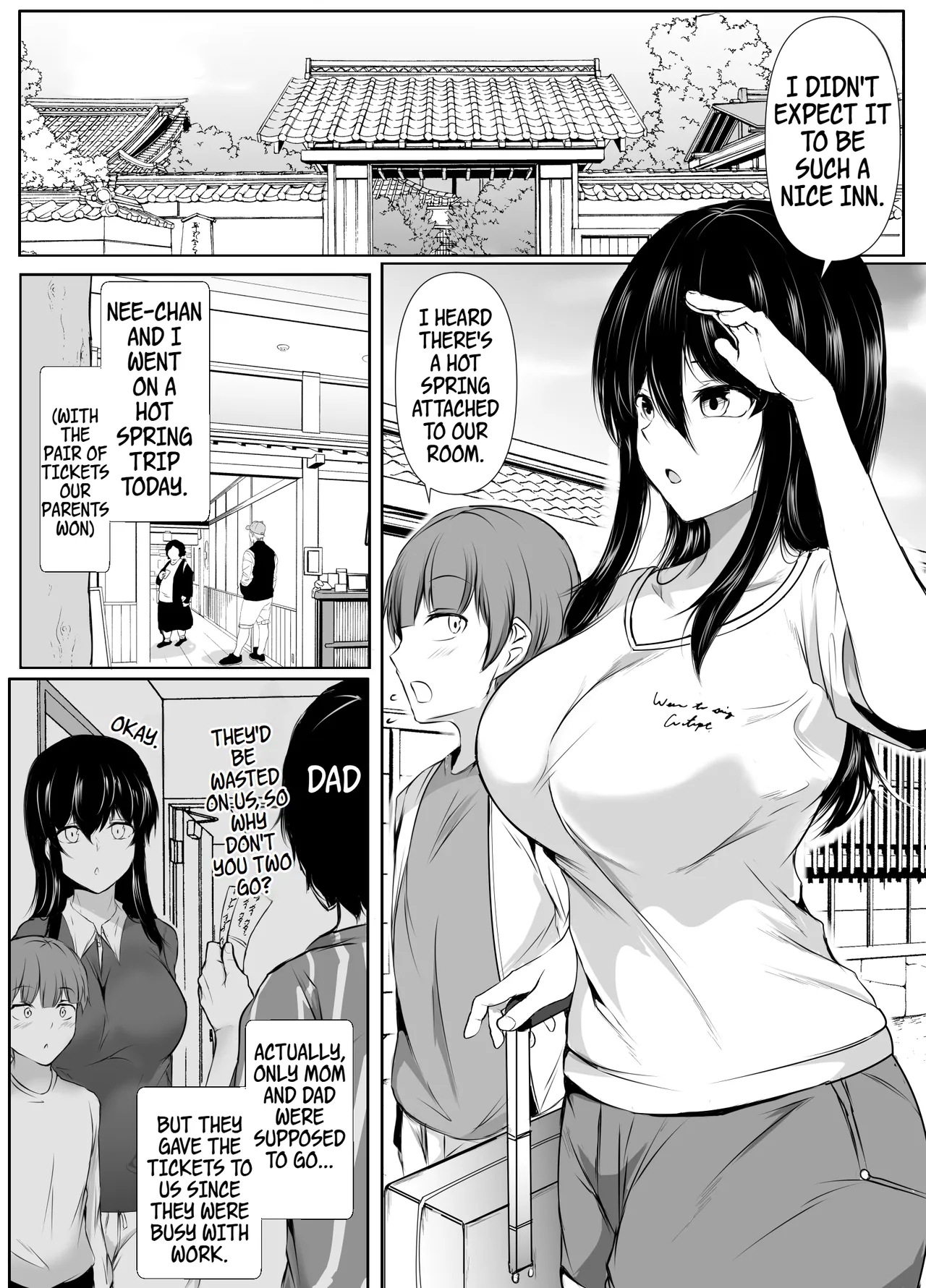 Dosakusanimagirete Oshi Ni Yowai Ane to Onsen Haitta Kekka Chapter 1 - page 4
