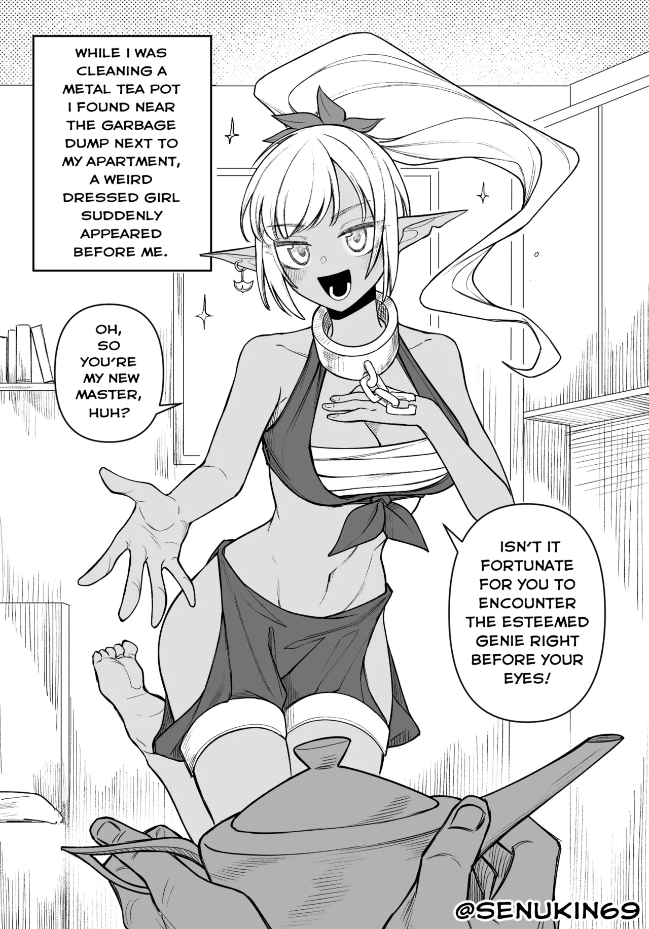The Useless Genie and her intrusive-thoughts Master Chapter 1 - page 2