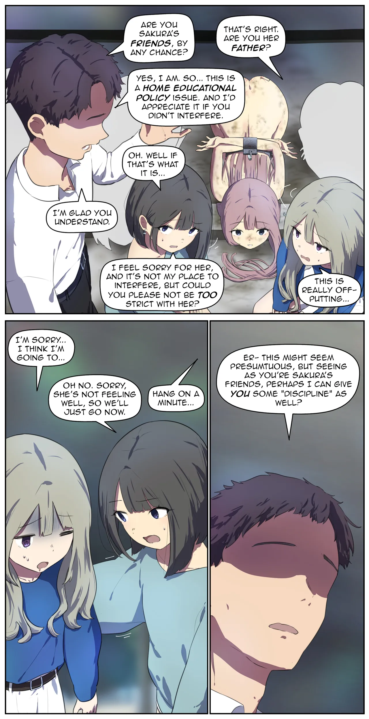 A life in the barn as punishment for a delinquent girl who has been spoiled until now Chapter 1 - page 11