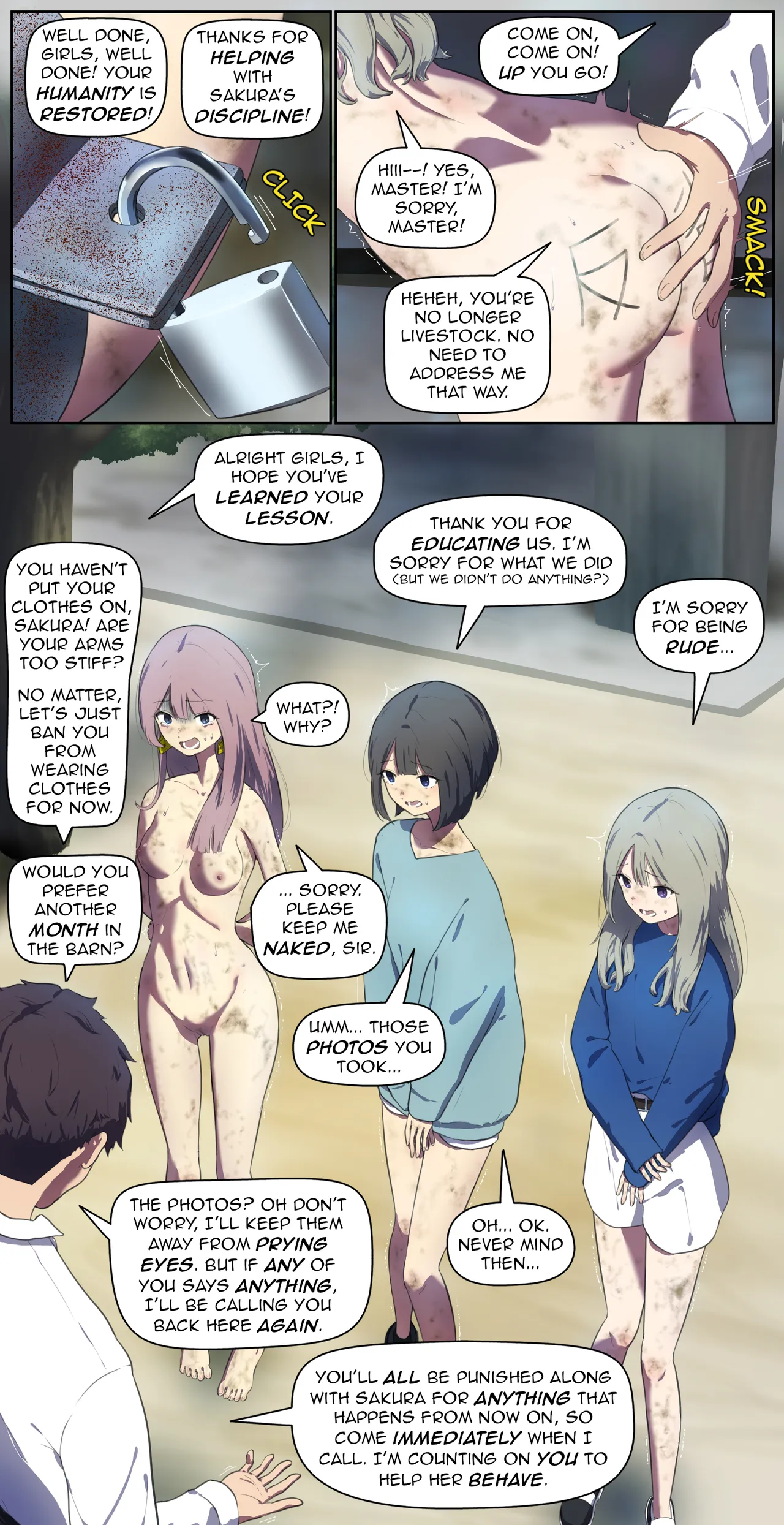 A life in the barn as punishment for a delinquent girl who has been spoiled until now Chapter 1 - page 15