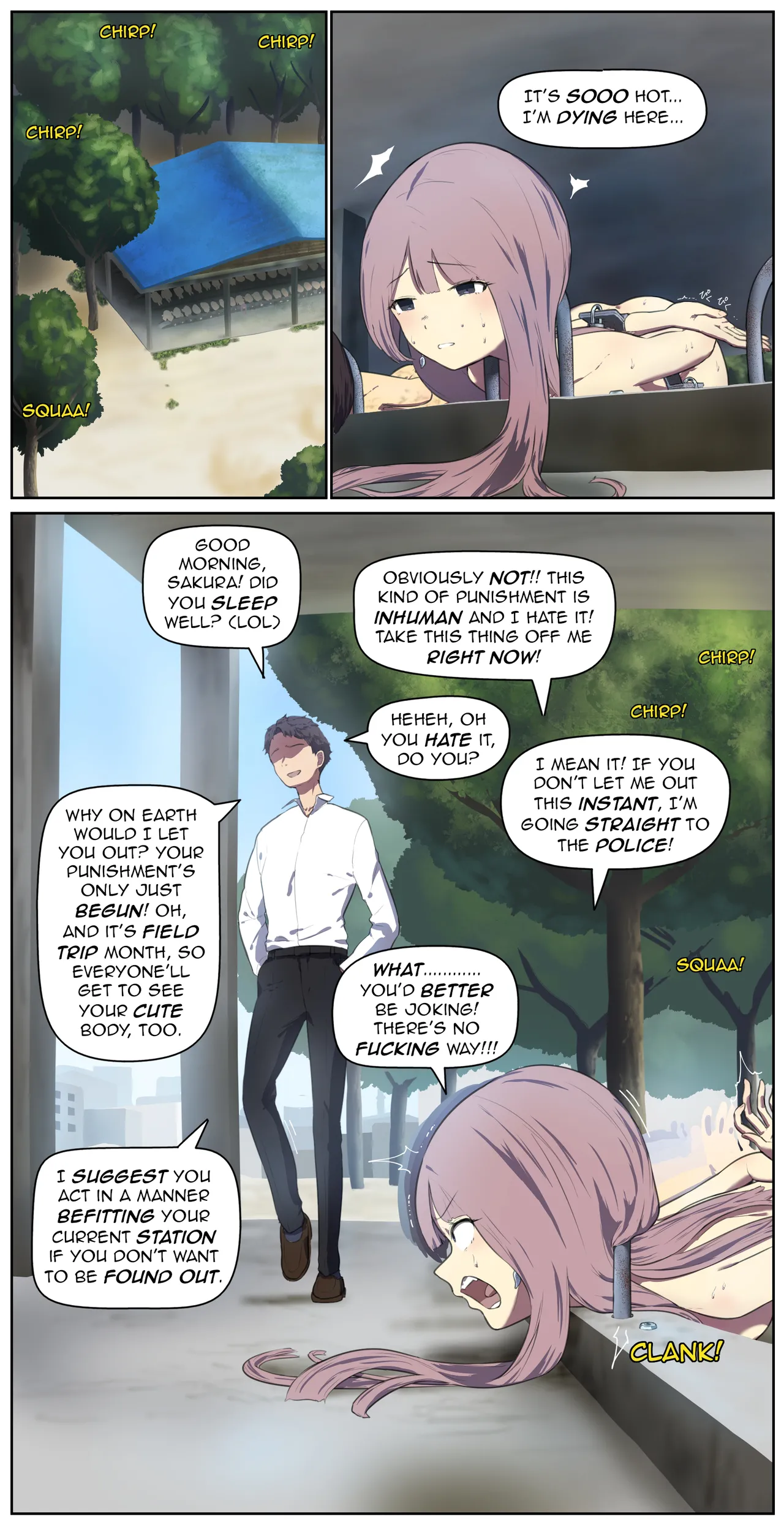 A life in the barn as punishment for a delinquent girl who has been spoiled until now Chapter 1 - page 5