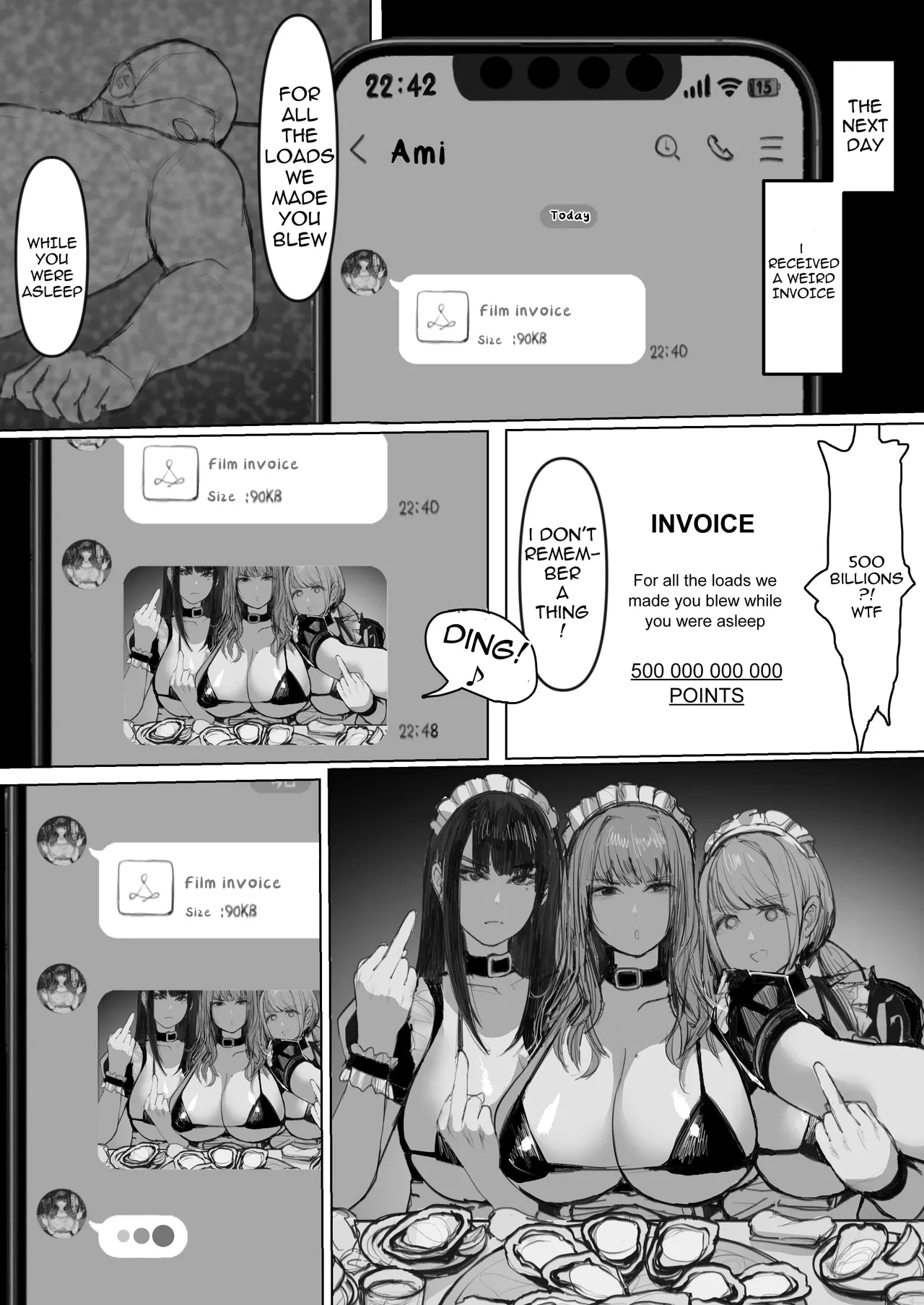 Shakkin Gal 3-nin ga Doujin AV Satsuei shita Kekka Chapter 1 - page 51