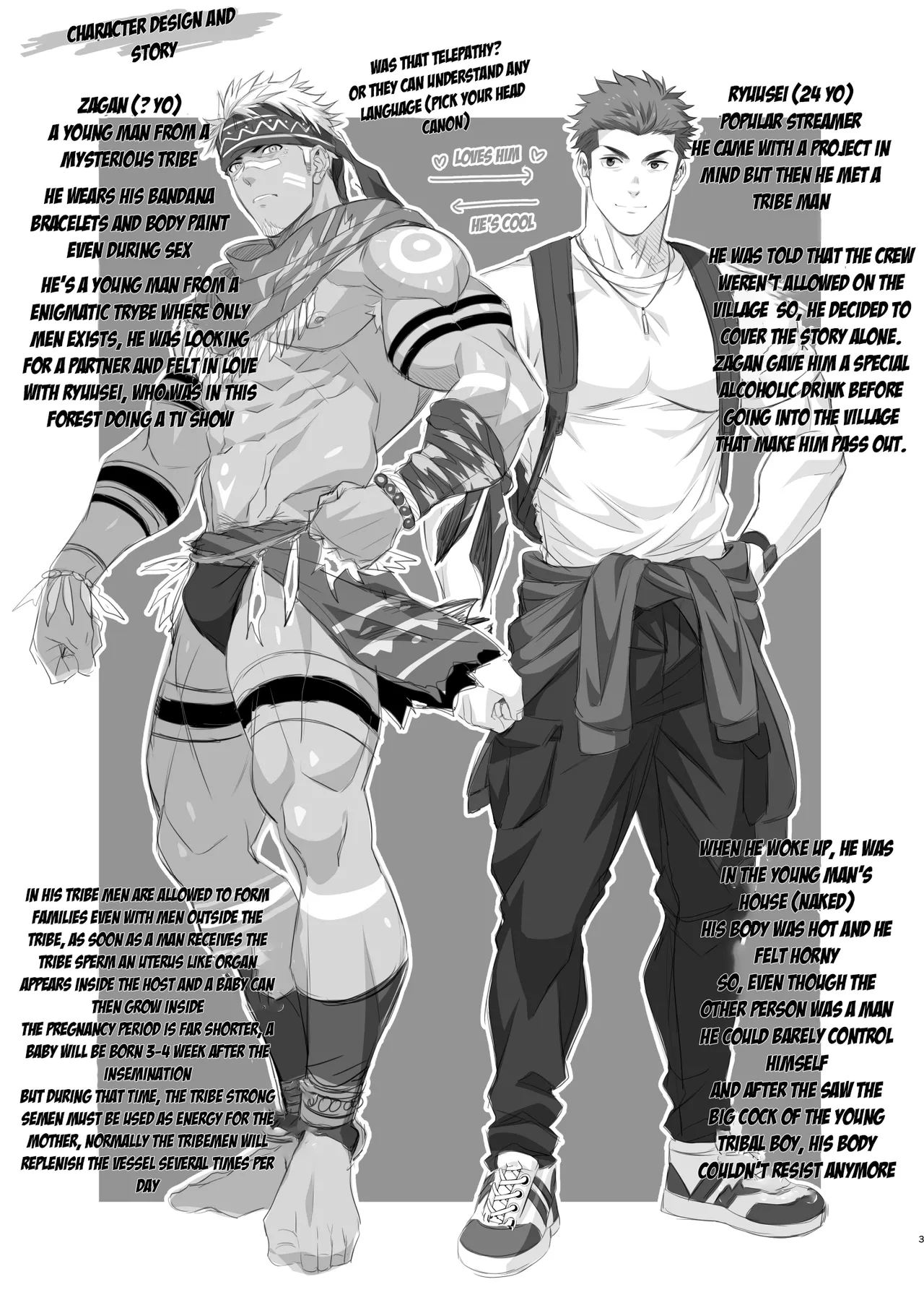 Buzoku seinen × haiyū - Tribal Man x Streamer Chapter 1 - page 1