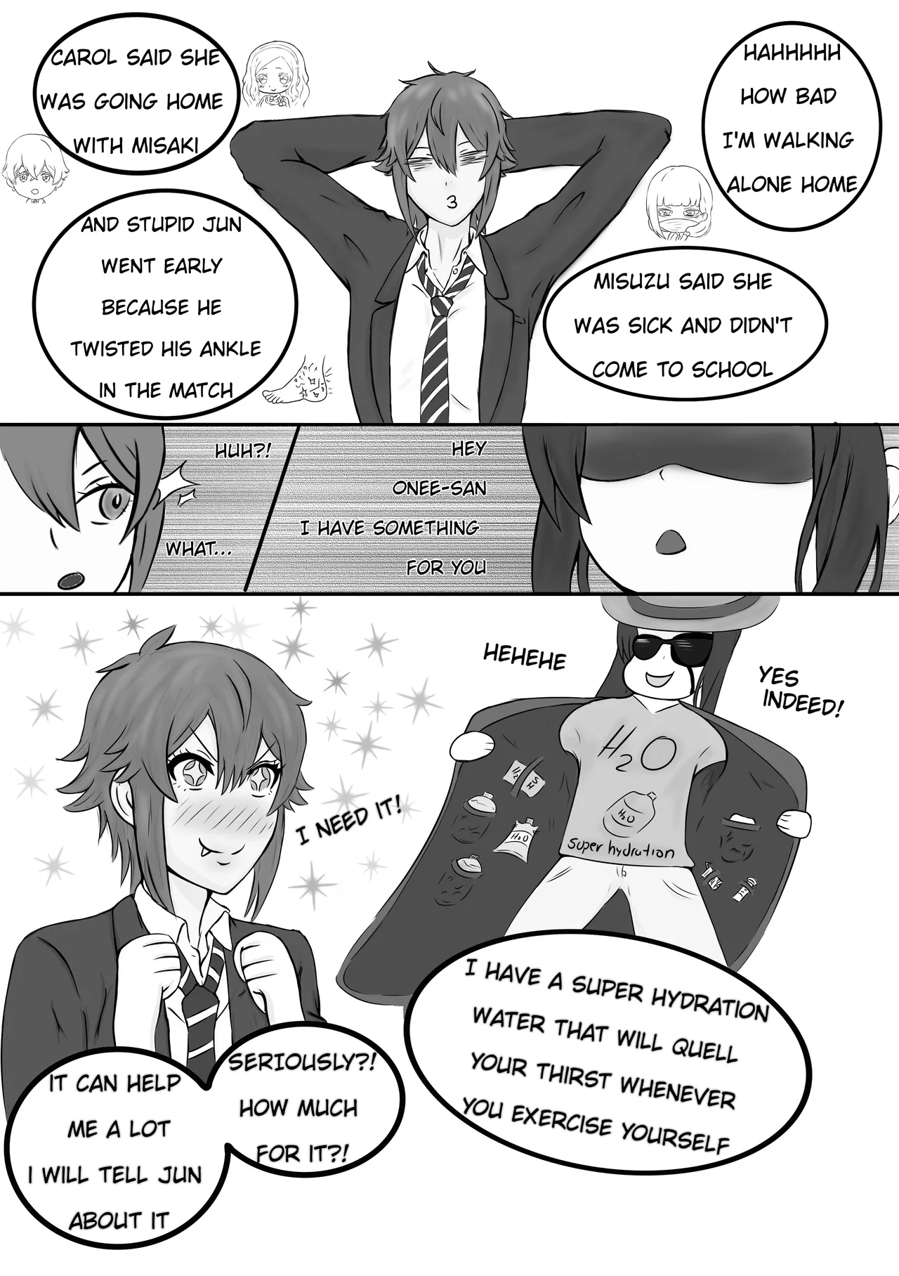 Tomo-chan is... gonna pop my cherry. First Part Chapter 1 - page 2