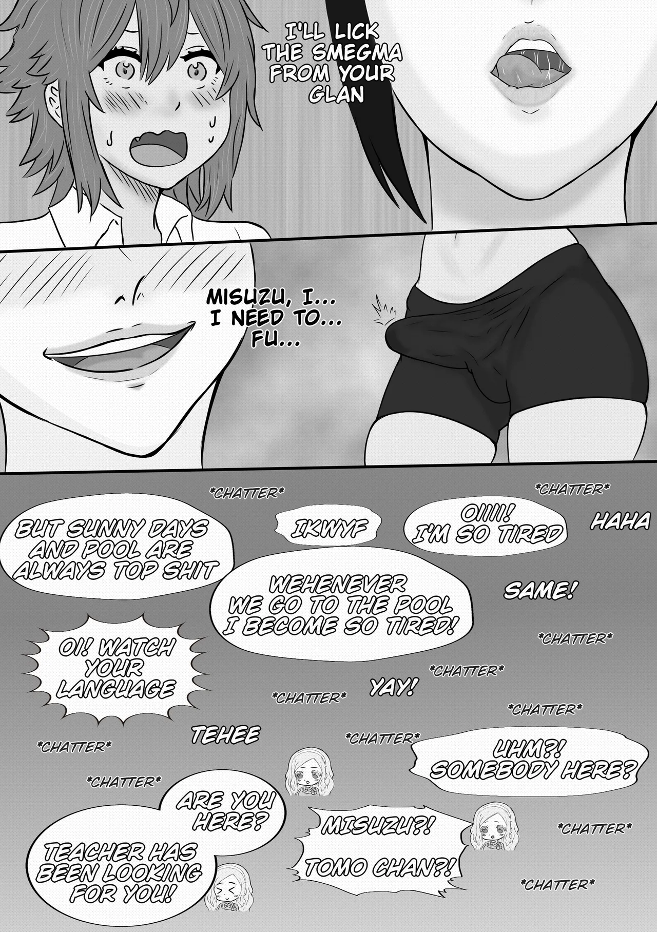Tomo-chan is... gonna pop my cherry. First Part Chapter 1 - page 20