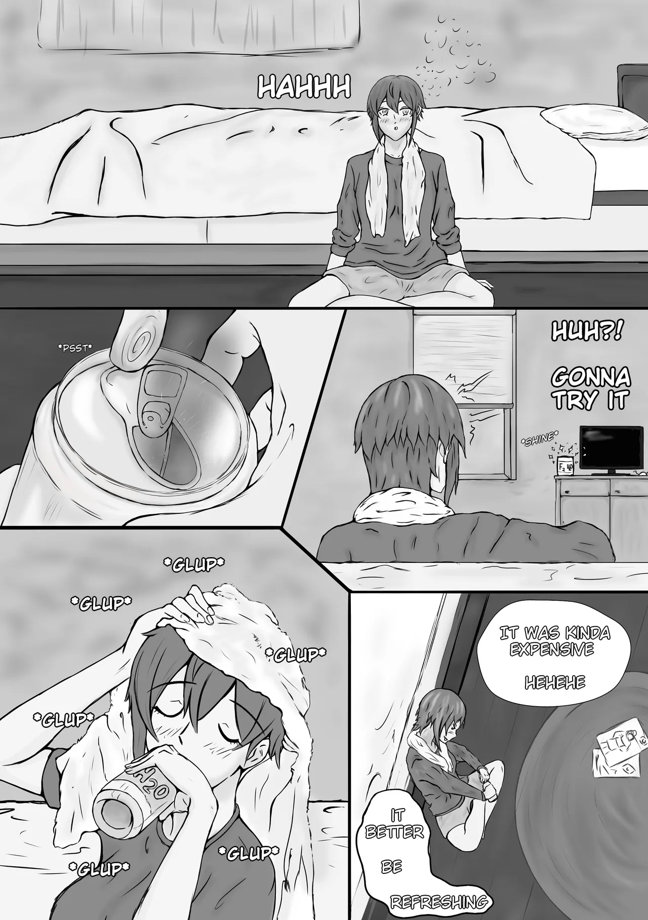 Tomo-chan is... gonna pop my cherry. First Part Chapter 1 - page 3