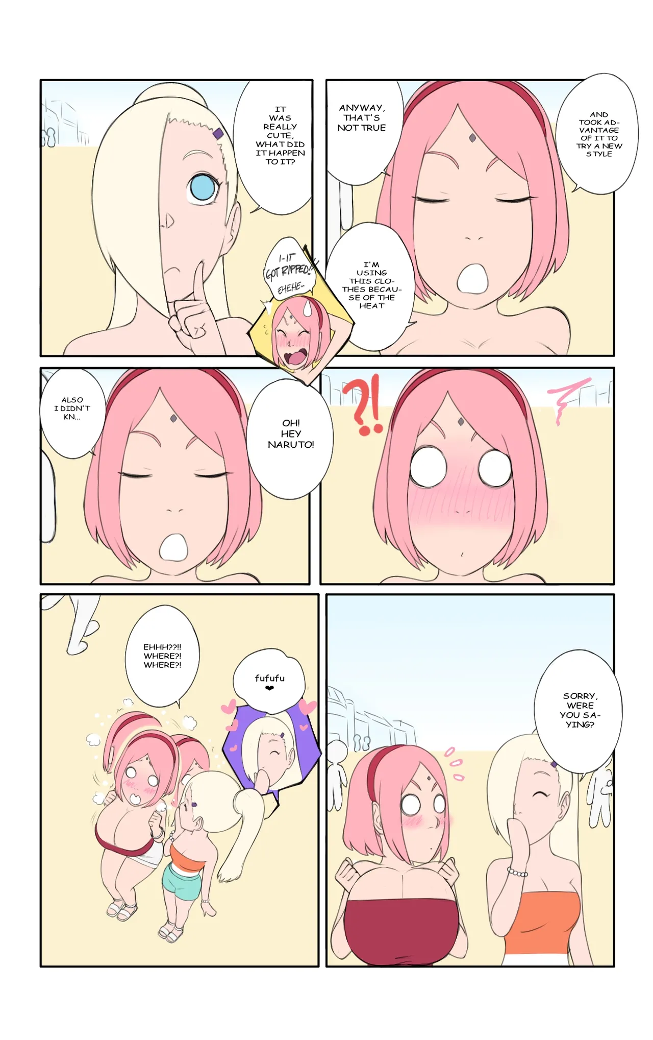Hot days in konoha 2 remake read comment) Chapter 1 - page 18