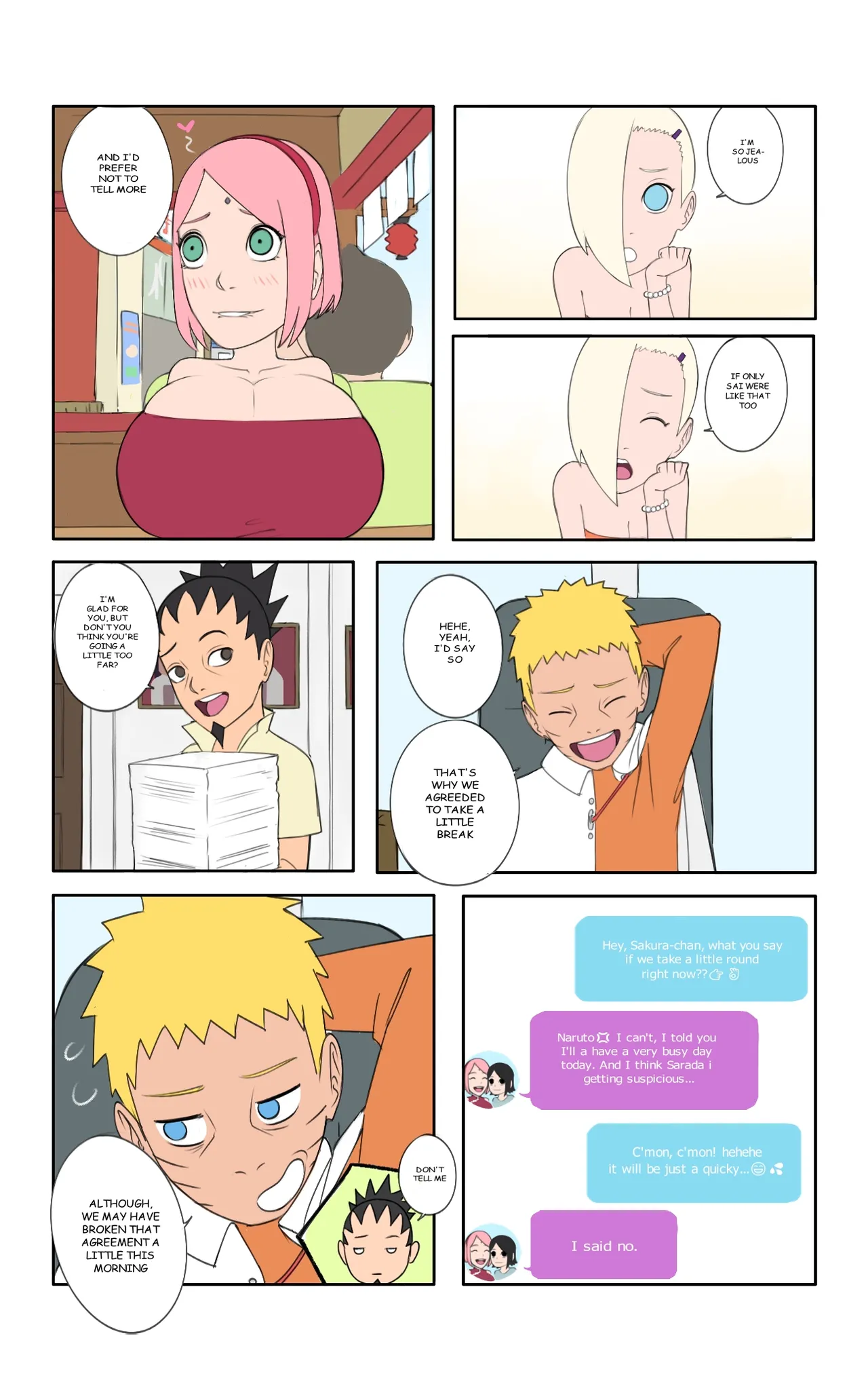 Hot days in konoha 2 remake read comment) Chapter 1 - page 9