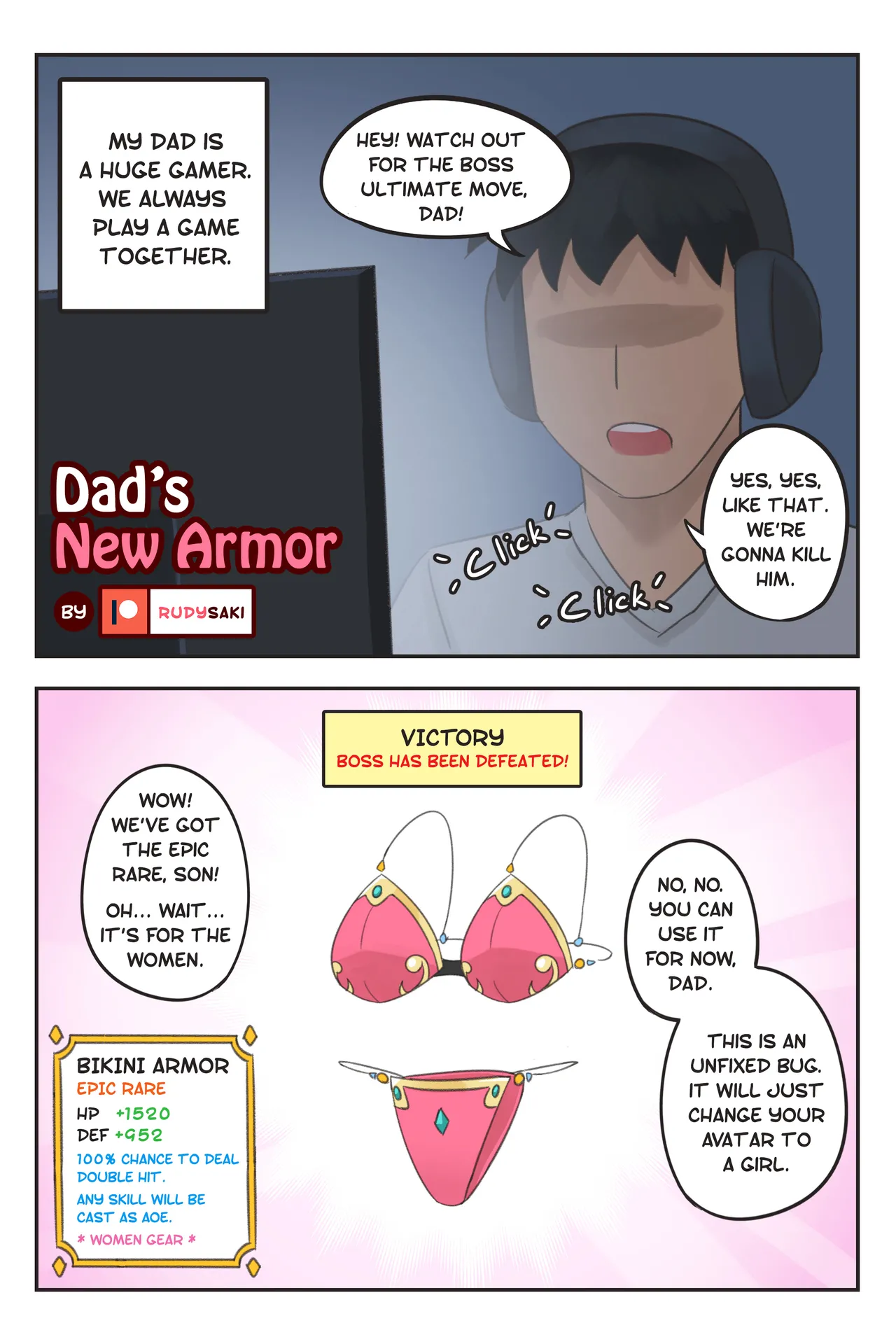 Dad's New Armor Chapter 1 - page 1