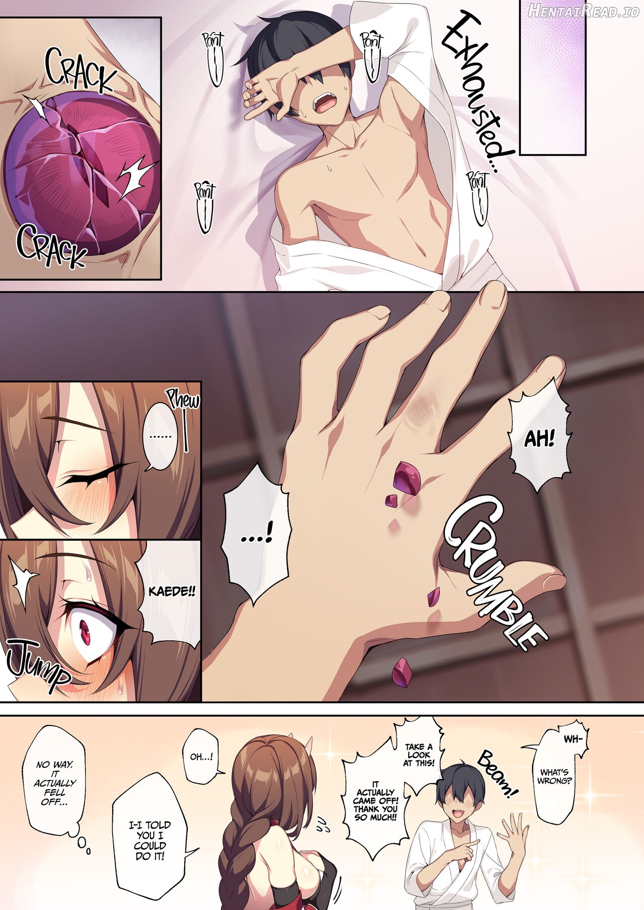 ぷぅのぷぅぷぅぷぅ（ぷぅ崎ぷぅな）] 人交往苦手未亡人的雪女和诅咒的戒指 2（無修正） Chapter 1 - page 50