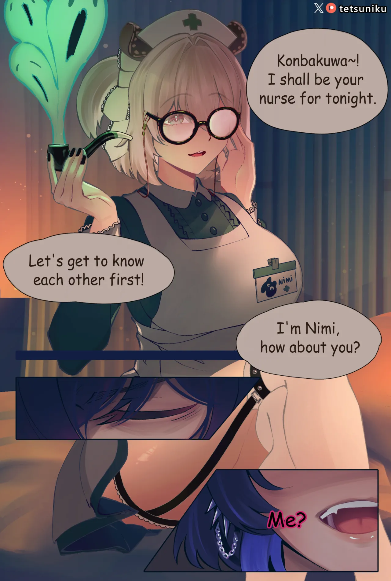 Nimi Nightmare's Session with Kronii+ Extras Chapter 1 - page 1