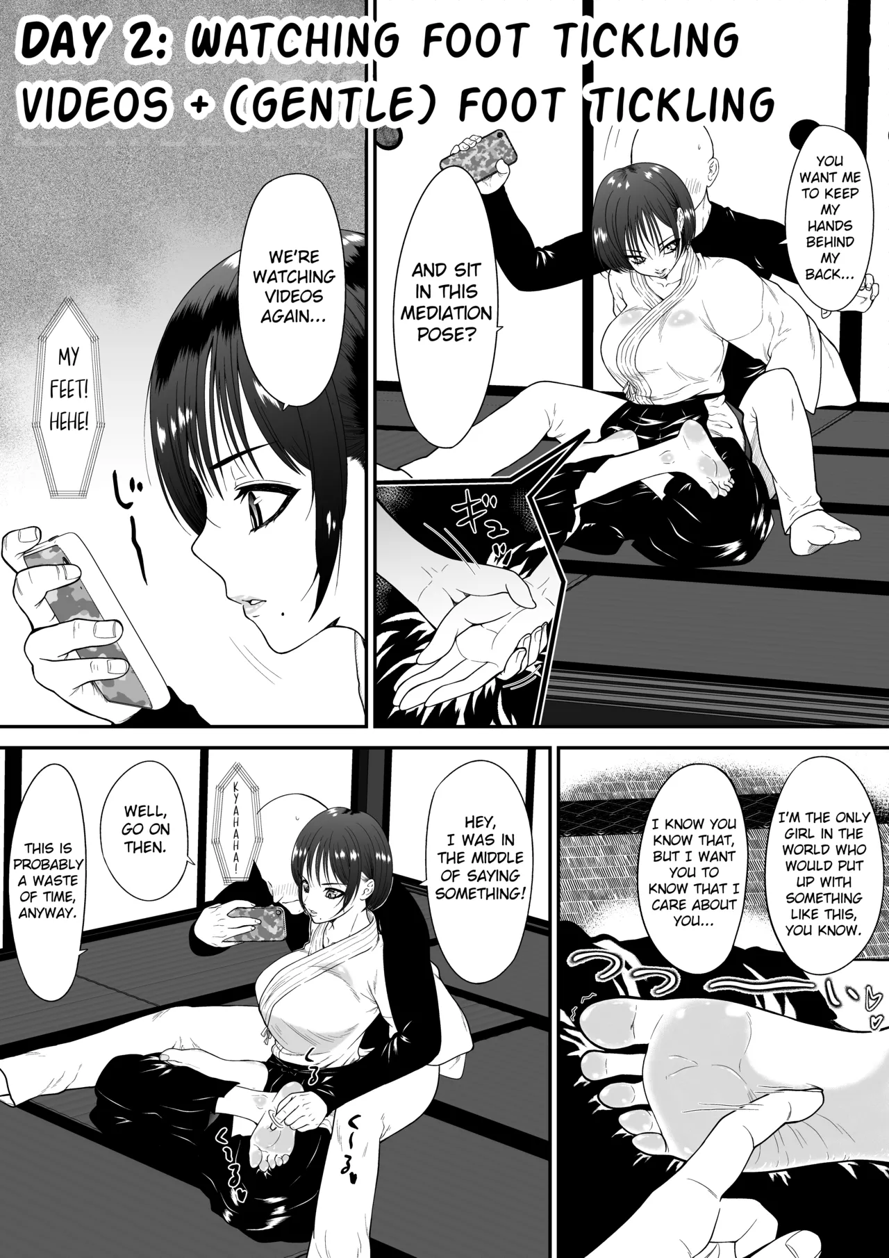 Starting Today: a Life of Developing My Girlfriend, Who Has Tough Feet From Kendo, Into a Girl With Ticklish Feet! Chapter 1 - page 10