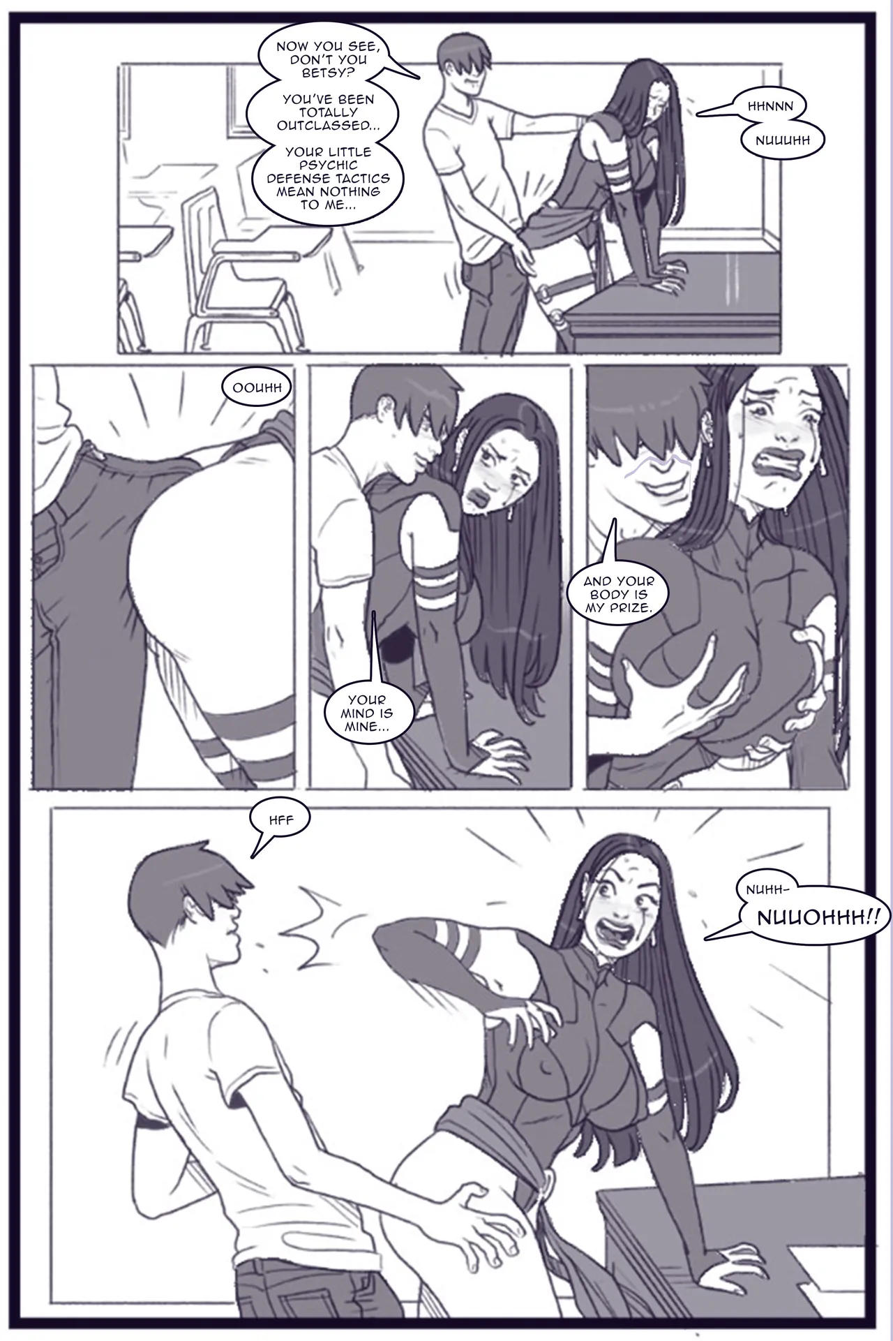 X Academy Bimbofied - Psylocke Chapter 1 - page 14