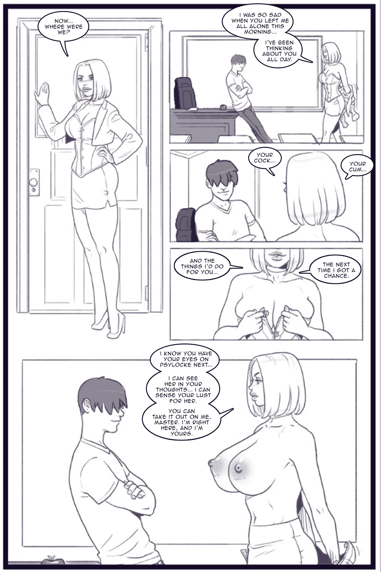 X Academy Bimbofied - Psylocke Chapter 1 - page 19
