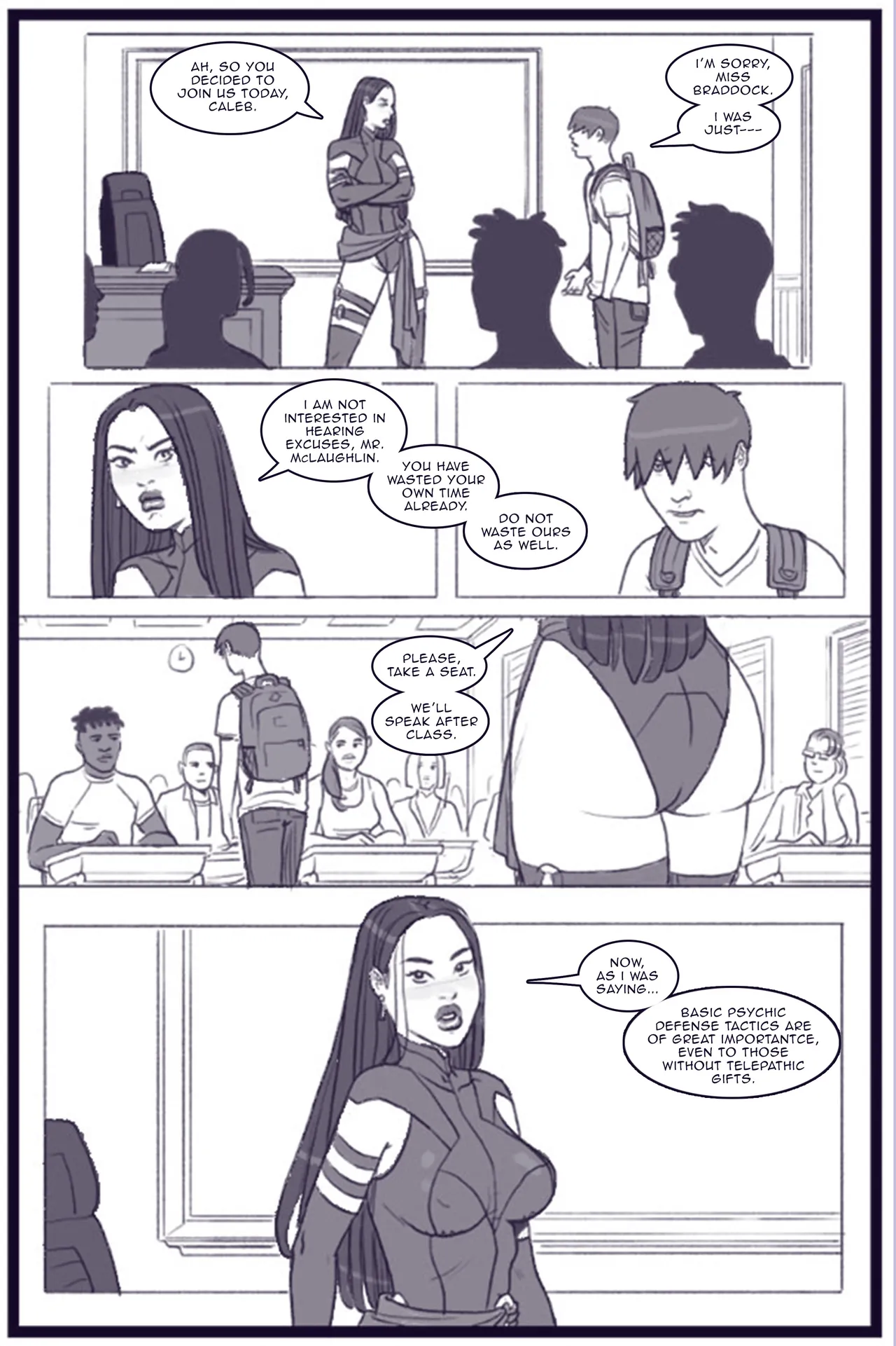 X Academy Bimbofied - Psylocke Chapter 1 - page 8