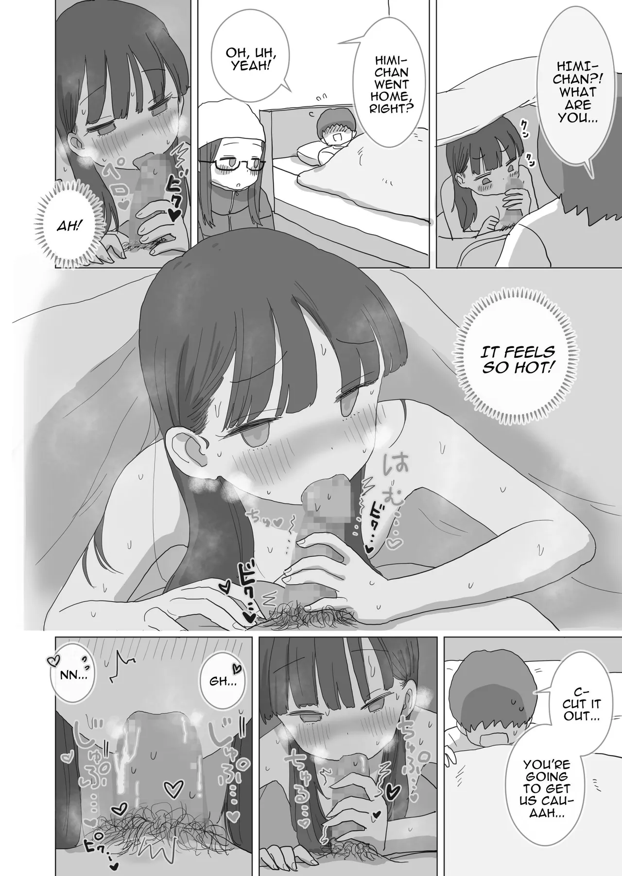Aru Ooyuki no Tsumetai Yoru Boku no Ie no Futon no Naka de Beit-saki no Onnanoko-tachi ga Naisho de Micchaku Atatame Ecchi Shite Kureta Chapter 1 - page 61