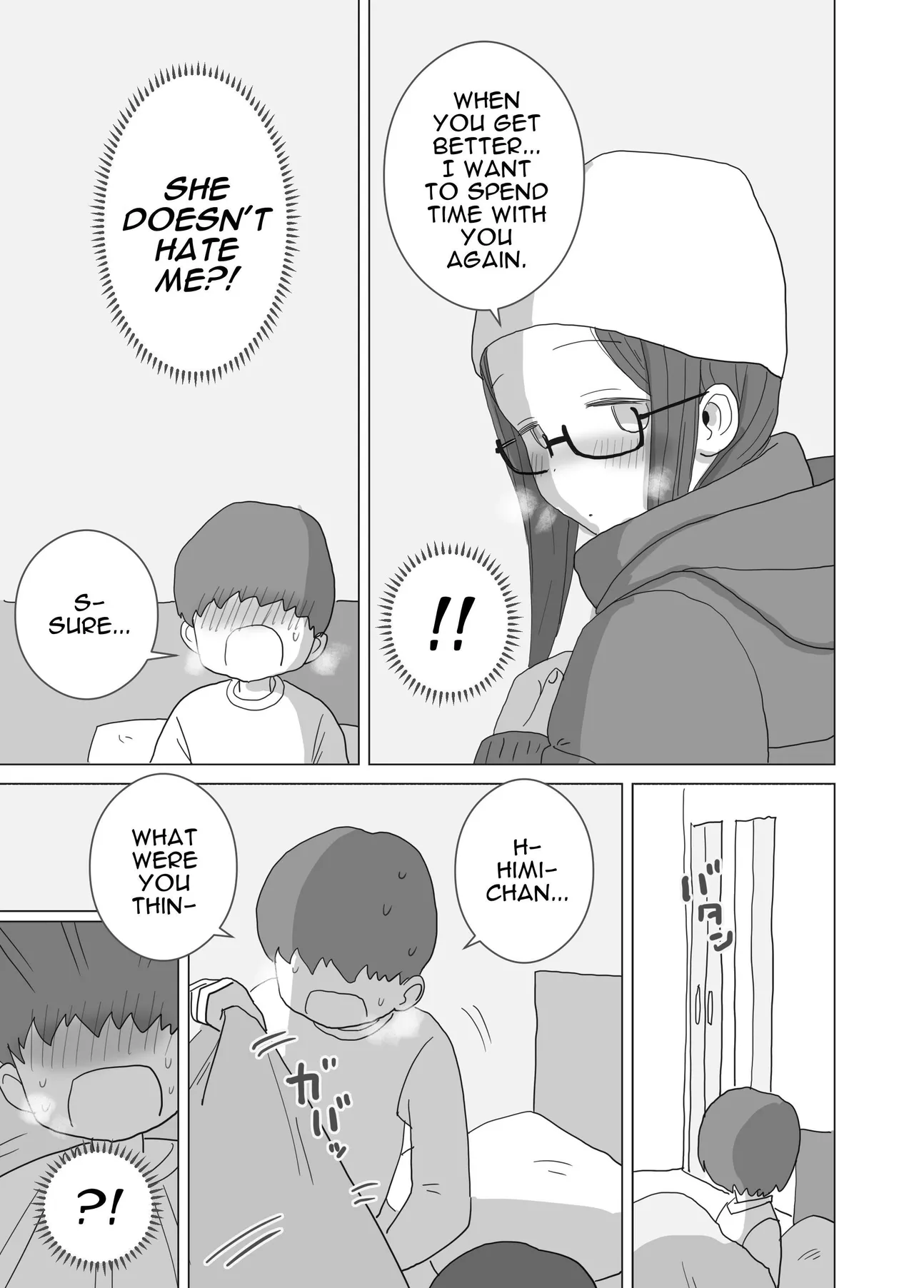 Aru Ooyuki no Tsumetai Yoru Boku no Ie no Futon no Naka de Beit-saki no Onnanoko-tachi ga Naisho de Micchaku Atatame Ecchi Shite Kureta Chapter 1 - page 68