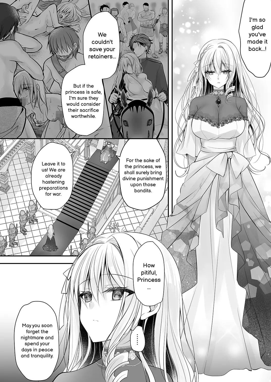 Isekai Gangrape 2 ~There is No Way A Dignified Princess Knight Succumbs to The Barbarian's Dick~ Chapter 1 - page 49