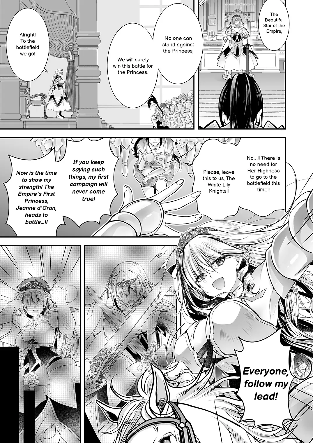 Isekai Gangrape 2 ~There is No Way A Dignified Princess Knight Succumbs to The Barbarian's Dick~ Chapter 1 - page 5
