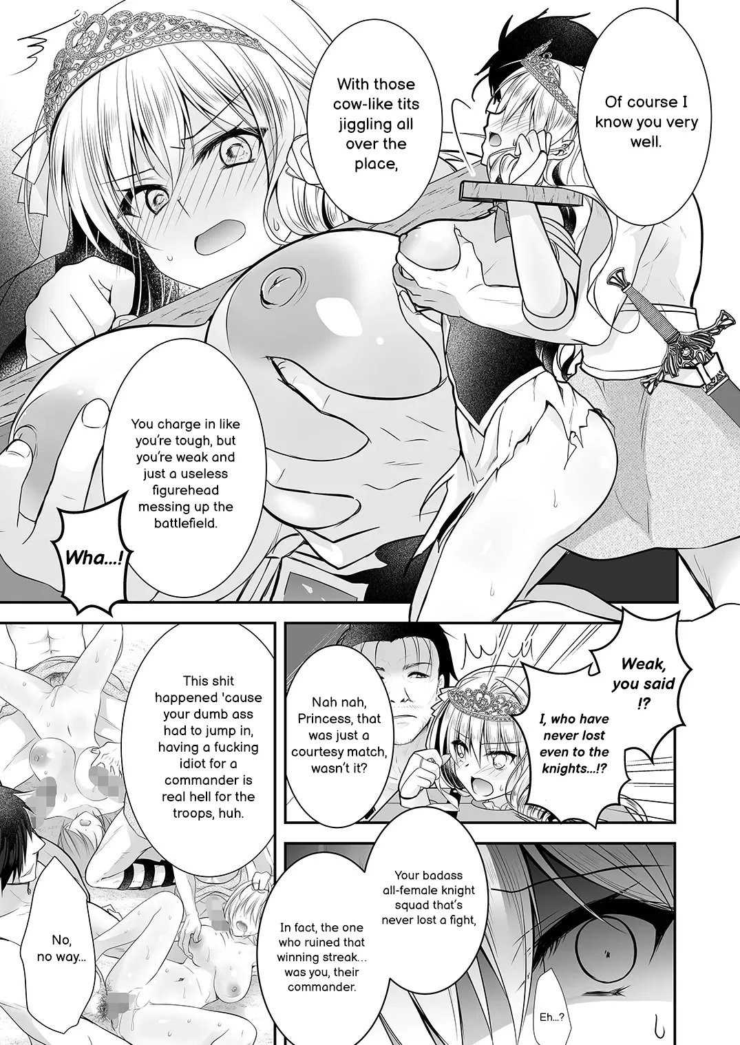 Isekai Gangrape 2 ~There is No Way A Dignified Princess Knight Succumbs to The Barbarian's Dick~ Chapter 1 - page 8