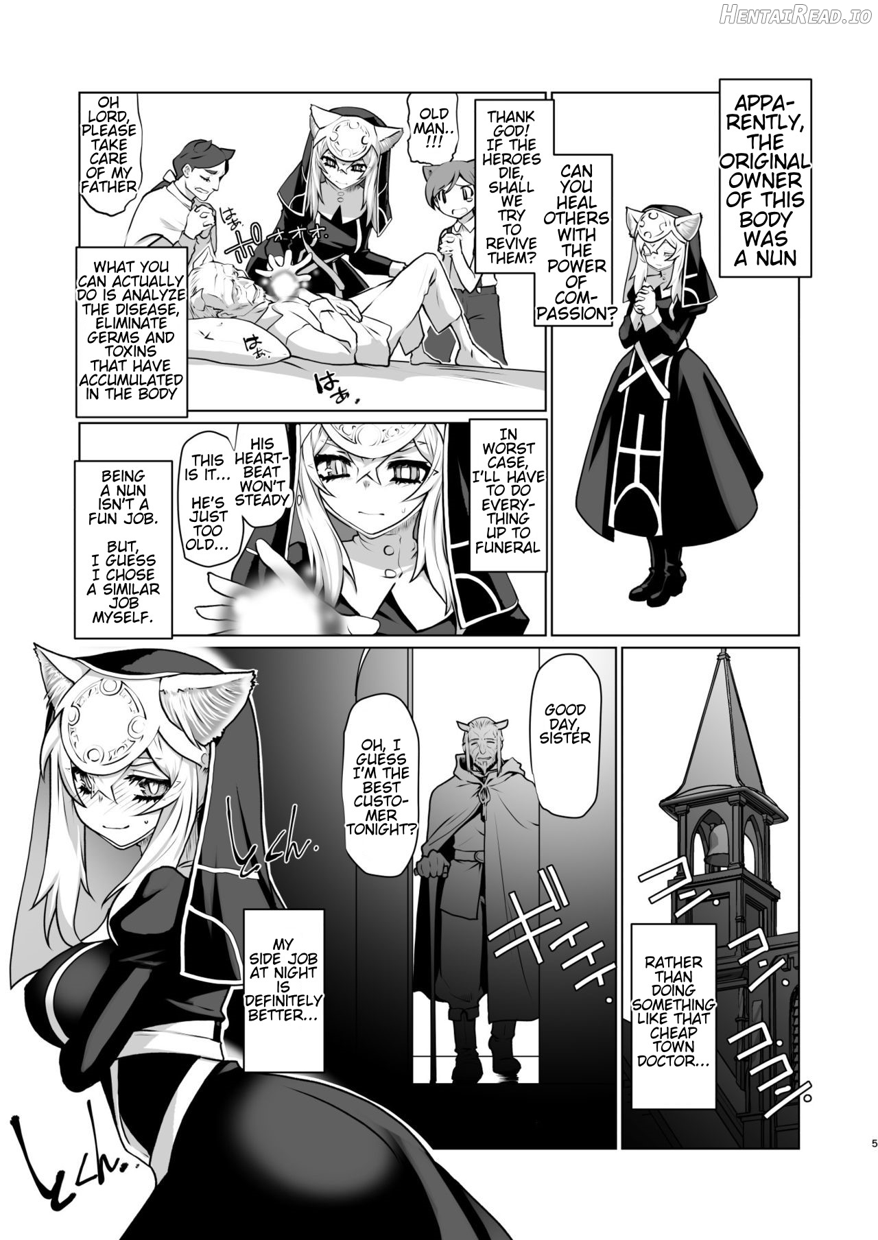 Before I knew it, I was working as a sex worker in another world. It seems like it's my calling Chapter 1 - page 5