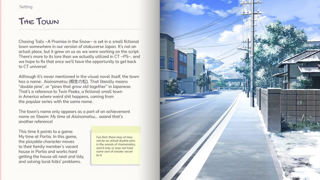 Chasing Tails: A Promise in the Snow Artbook Chapter 1 - page 4