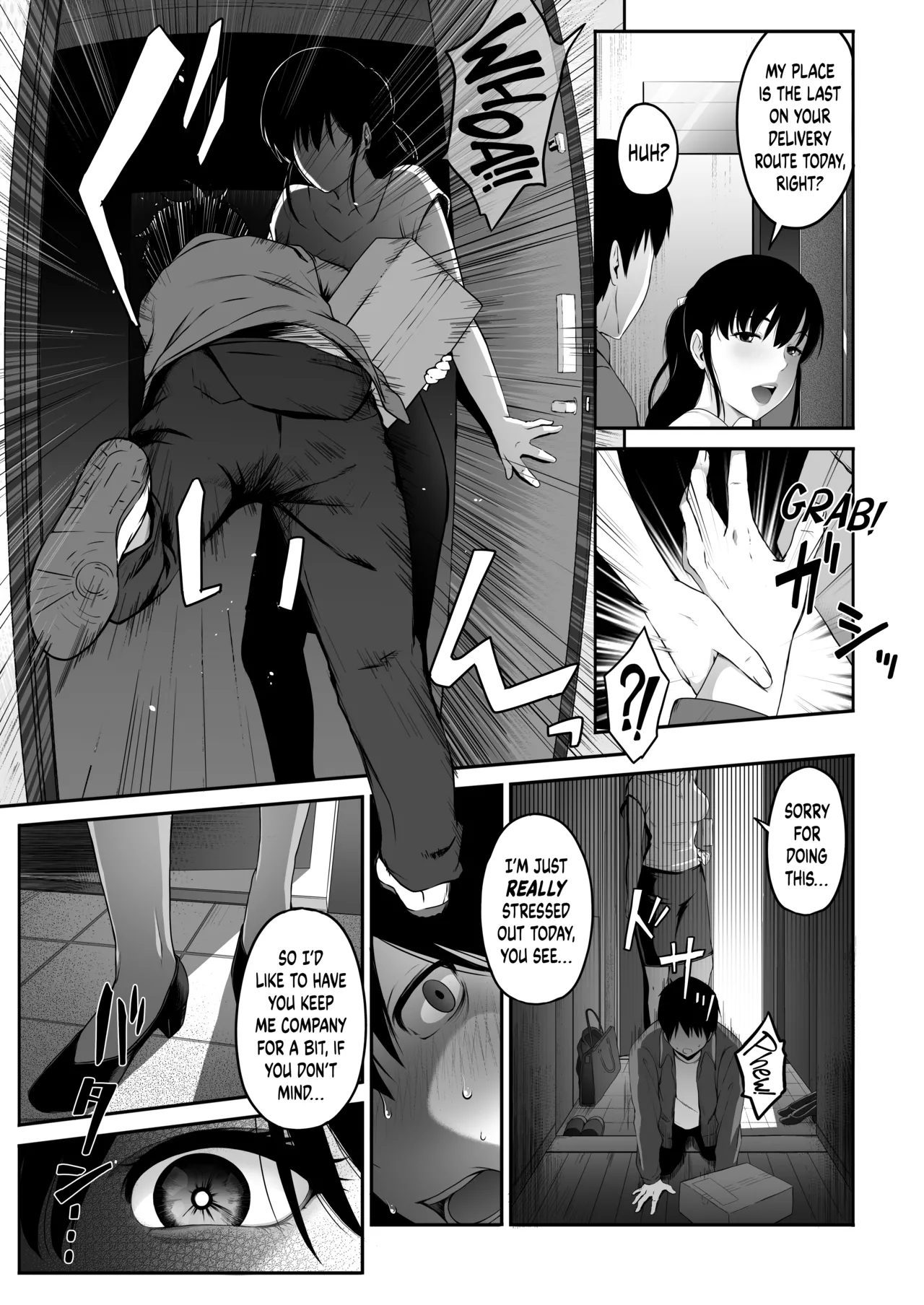 Takuhai-kun ga Yarareta! ~Hatsujou Onee-san ga Neratteita Otodokemono wa Oredeshita~ Chapter 1 - page 8