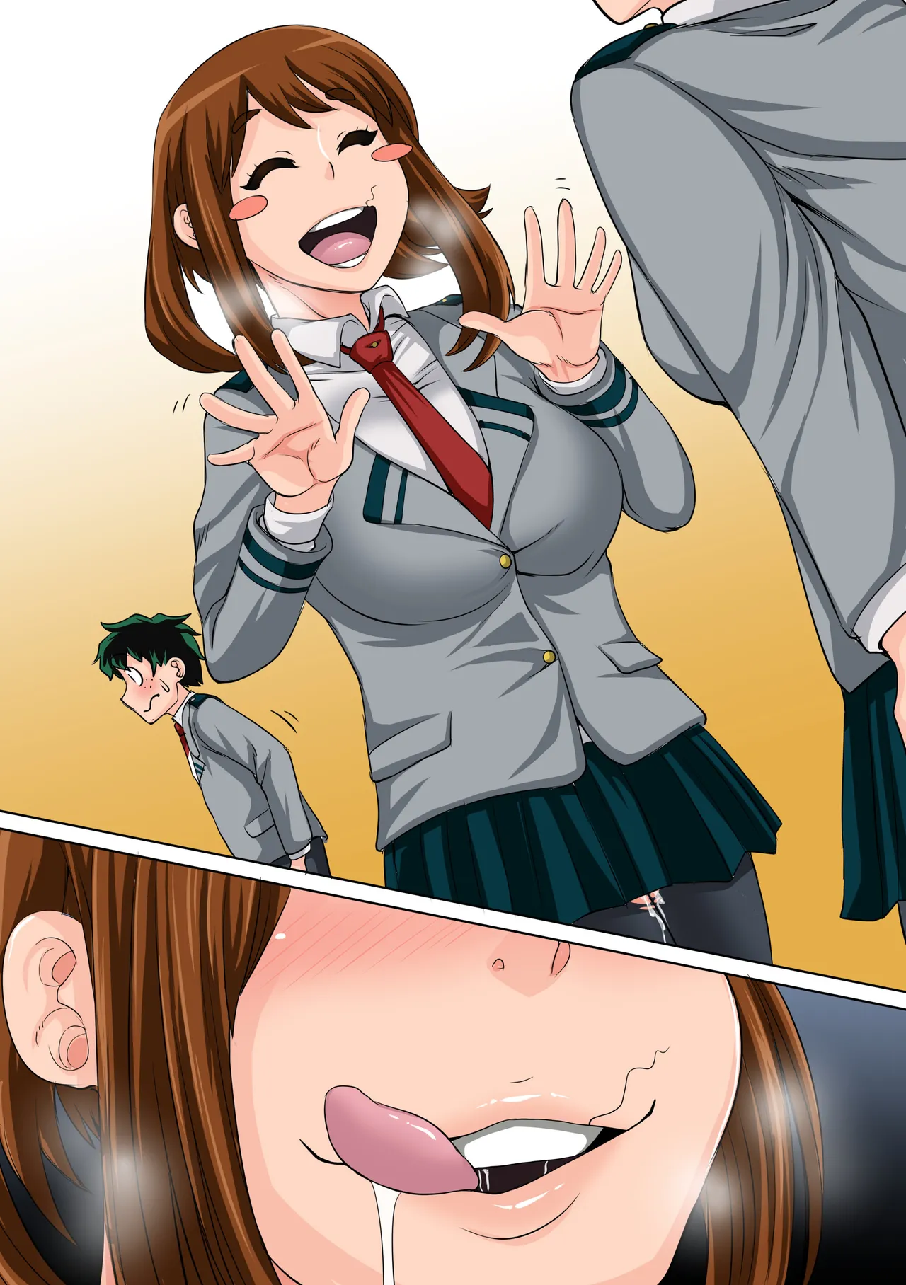 Boku no Harem Academia: 3-wa Ochako Hen "Arata na SEX Friend" Chapter 1 - page 111