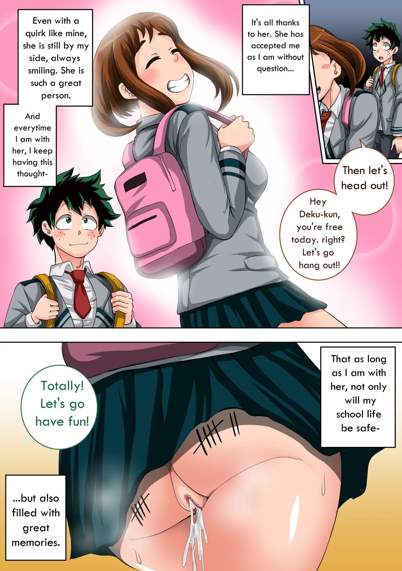 Boku no Harem Academia: 3-wa Ochako Hen "Arata na SEX Friend" Chapter 1 - page 53