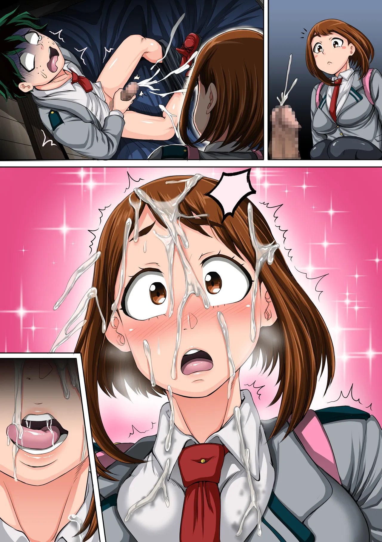 Boku no Harem Academia: 3-wa Ochako Hen "Arata na SEX Friend" Chapter 1 - page 62