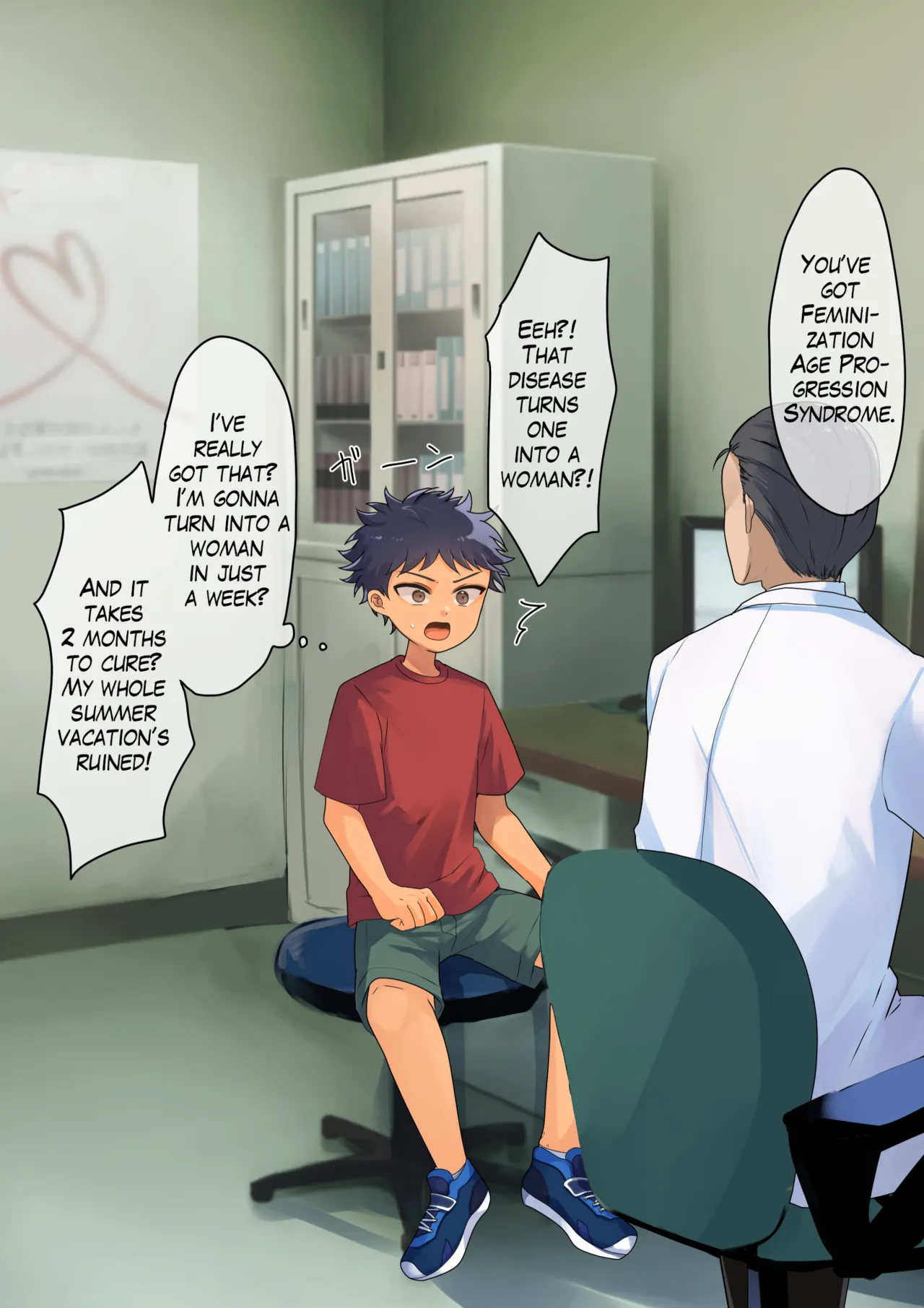 Nyotaika Kyuuseichou Shoukougun ni Kakacchatta Ko Chapter 1 - page 1