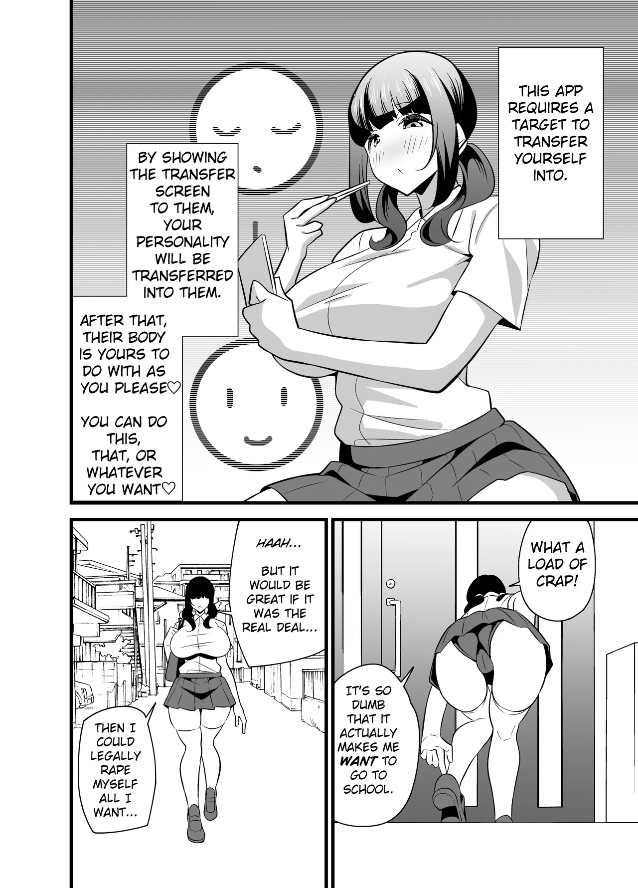 My Body is So Lewd That I Used an App to Possess an Old Guy and Do Whatever I Want To It! Chapter 1 - page 5