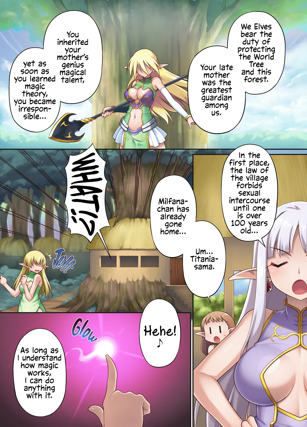 Nasty Bitch's Reincarnation in Another World Elf ~The Case of Dropping into Tentacle Hell After Reincarnation~ Chapter 1 - page 5