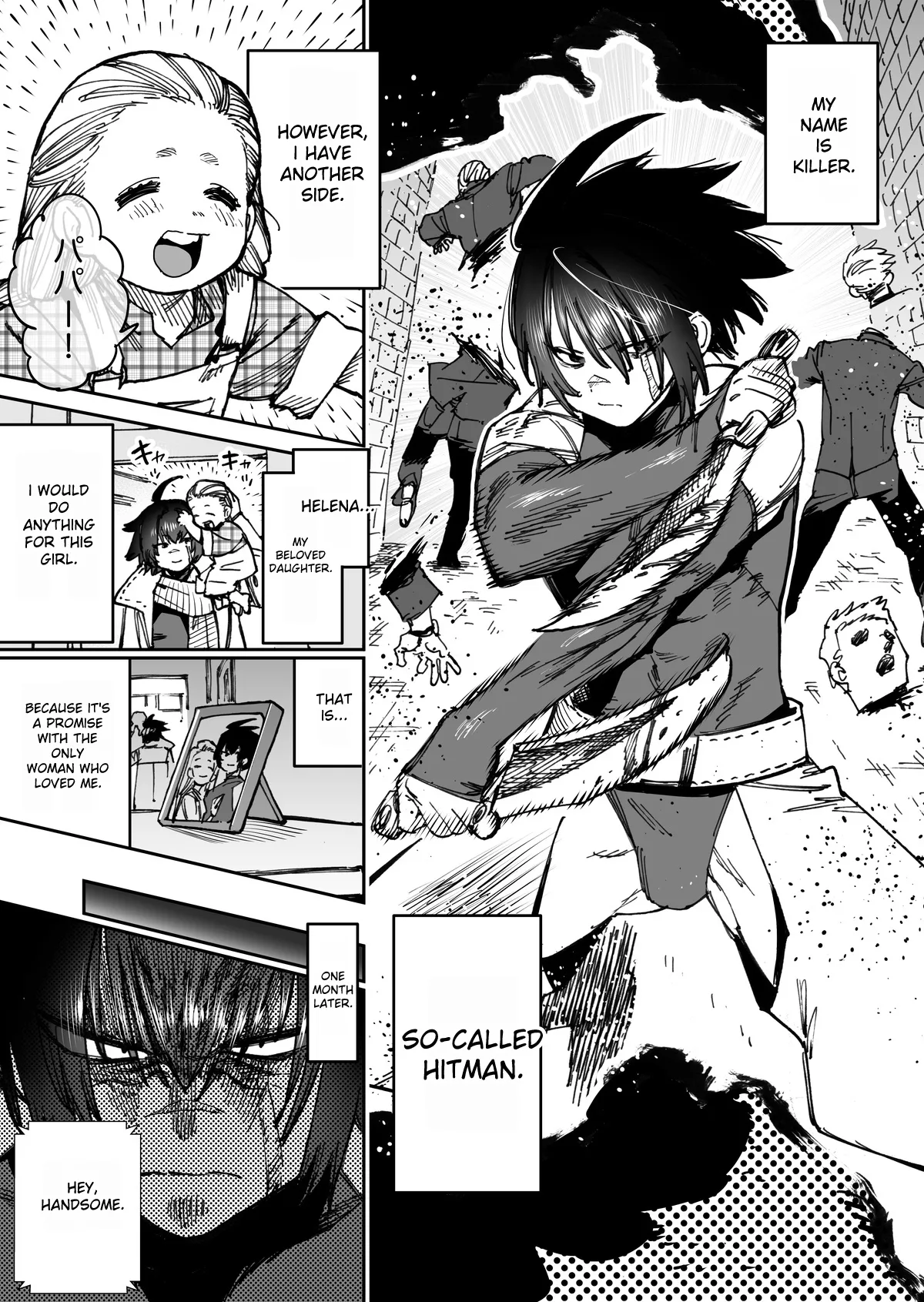 "The Strongest Assassin's self-feminization into a fallen shemale" 1-11 Chapter 1 - page 1