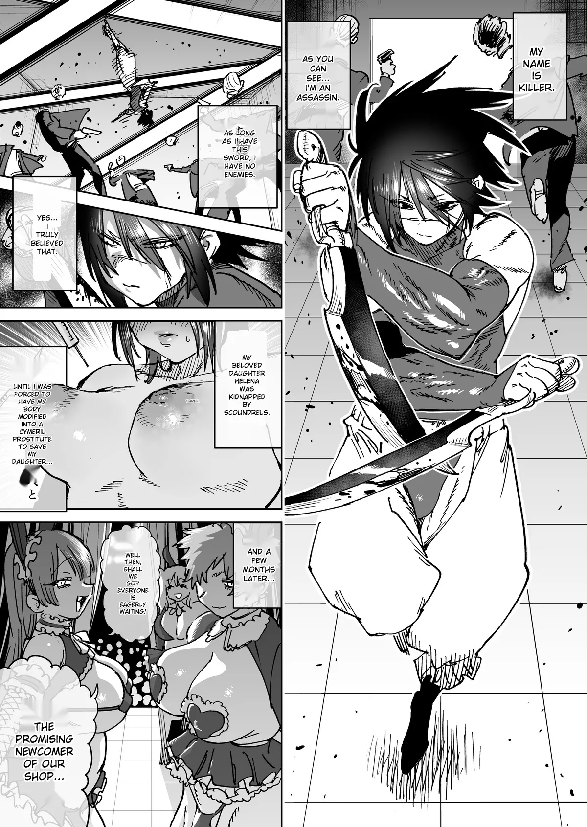 "The Strongest Assassin's self-feminization into a fallen shemale" 1-11 Chapter 1 - page 10