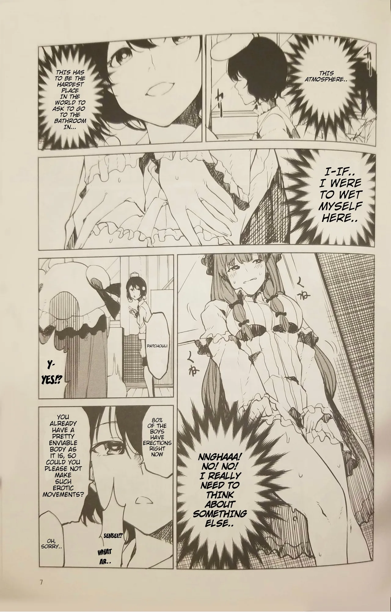 Patchouli wants to go to the bathroom! Chapter 1 - page 6