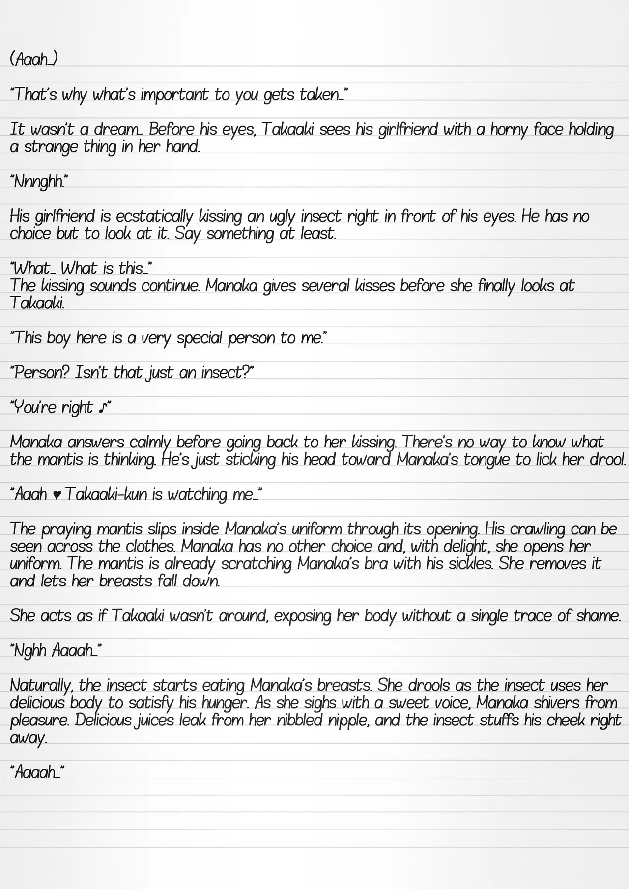 Misuke's Short Stories 25 - Mantis NTR Chapter 1 - page 28